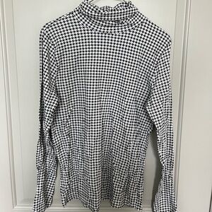 J. Crew houndstooth turtleneck